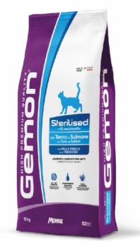 Корм Gemon Cat Adult Sterilized TUNA / SALMON для стерилизованных кошек (тунец и лосось)